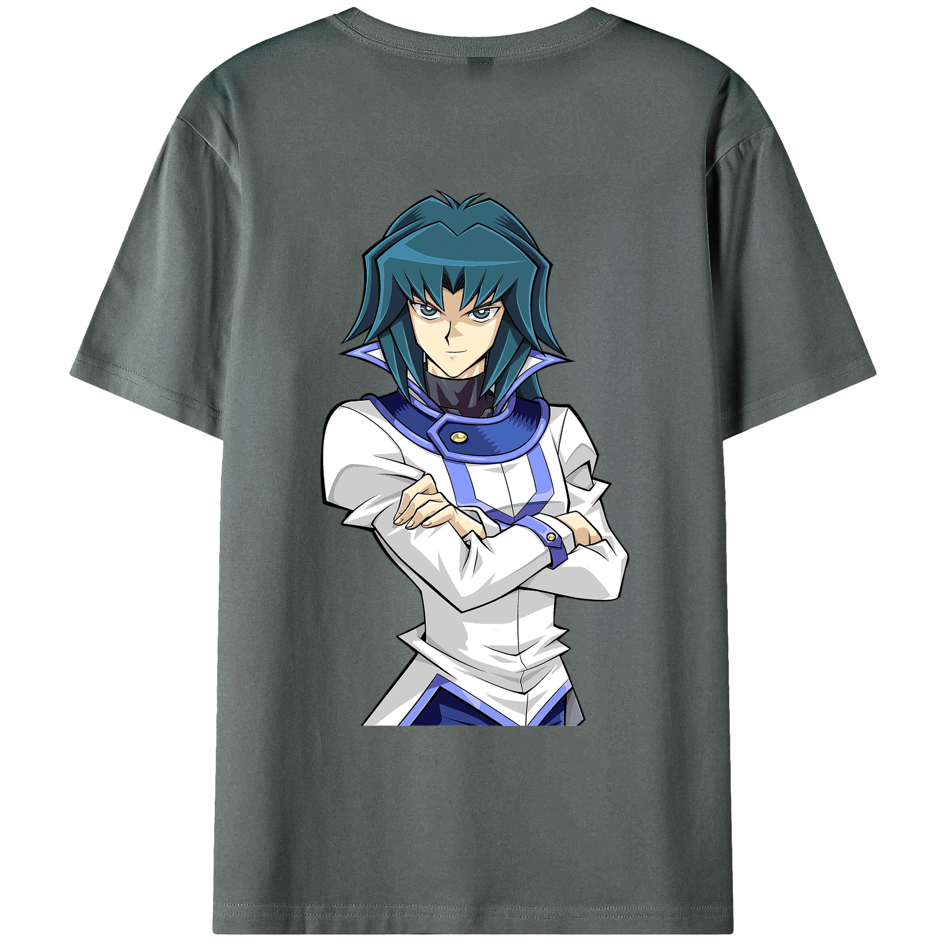 （画像用） 遊☆戯☆王 Yu-Gi-Oh! 綿100％ メンズ半袖Tシャツ（バックプリント） 通気性